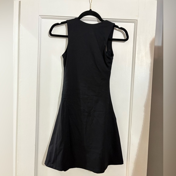 QINSEN Women's Square Neck Bodice Dress Sleeveless Stretch Flare Mini Dresses - Picture 5 of 9